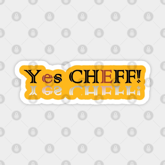 Yes Chef Sticker by Lamink